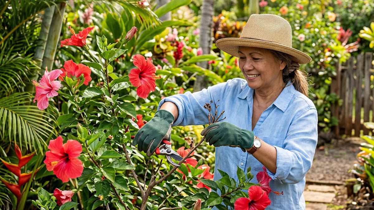 how to prune tropical hibiscus for more blooms