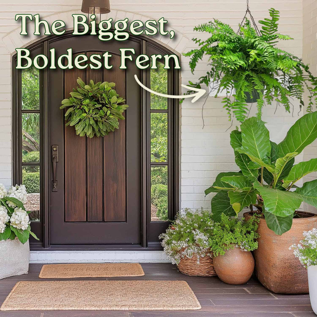 fern hanging plant care Macho Fern Hanging Basket