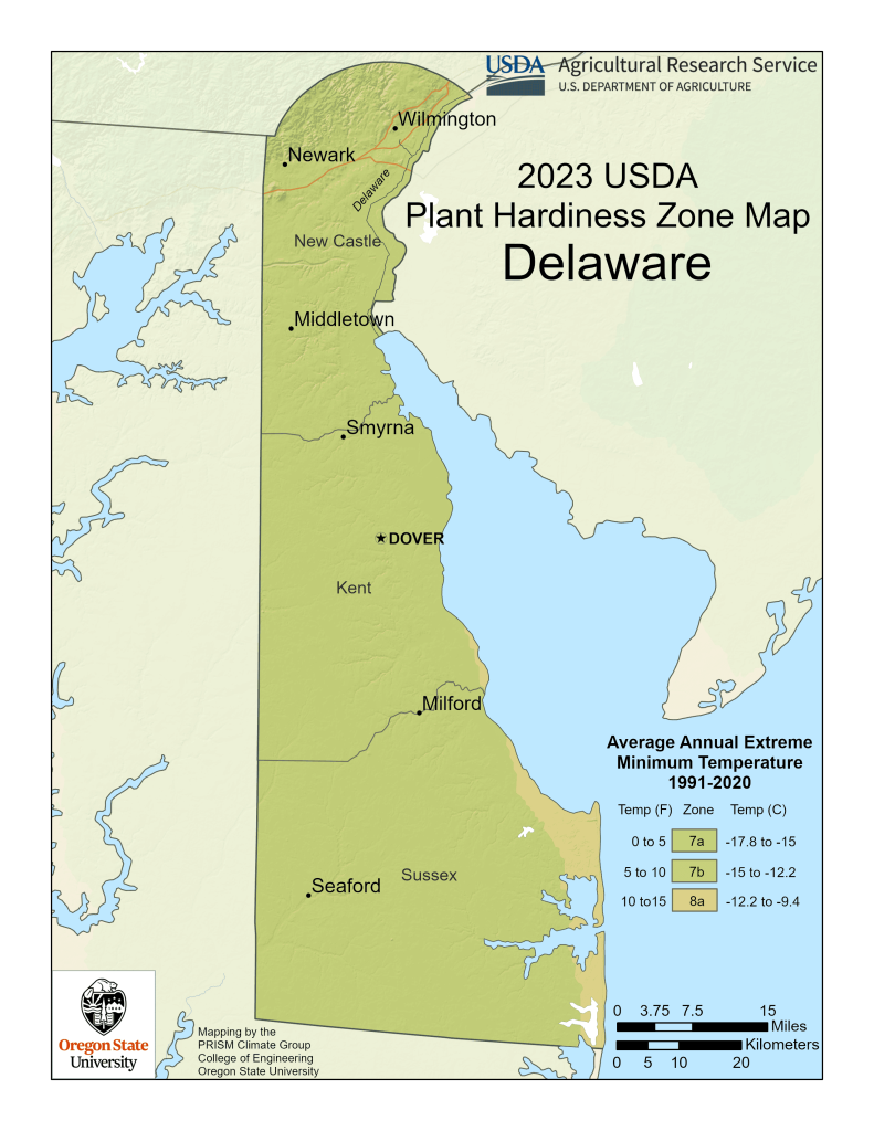 delaware planting zones