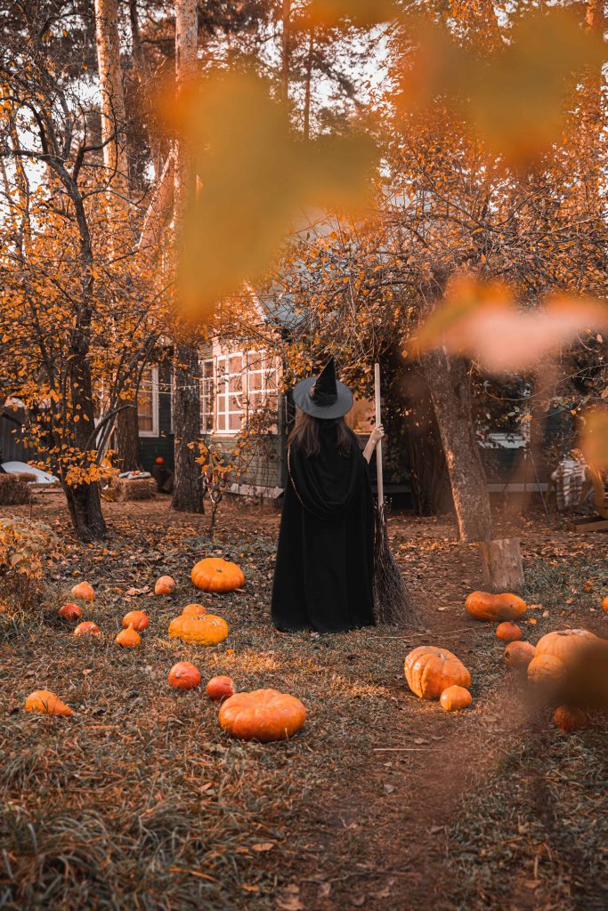 witch haloween fall fall colors orange falling leaves pumpkins halloween halloween decor costume halloween costume