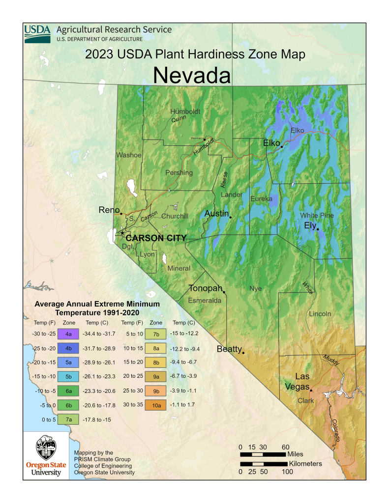 nevada hardiness zones